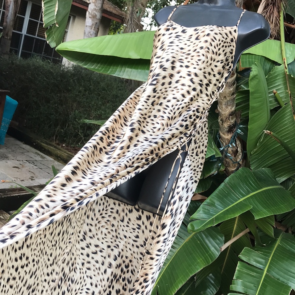 Leopard print slip dress - Picture 5 of 8